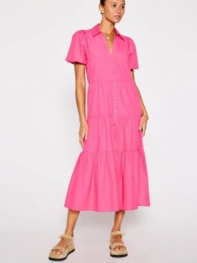 Brochu Walker The Havana Dress in Hot Pink Size XS NWT